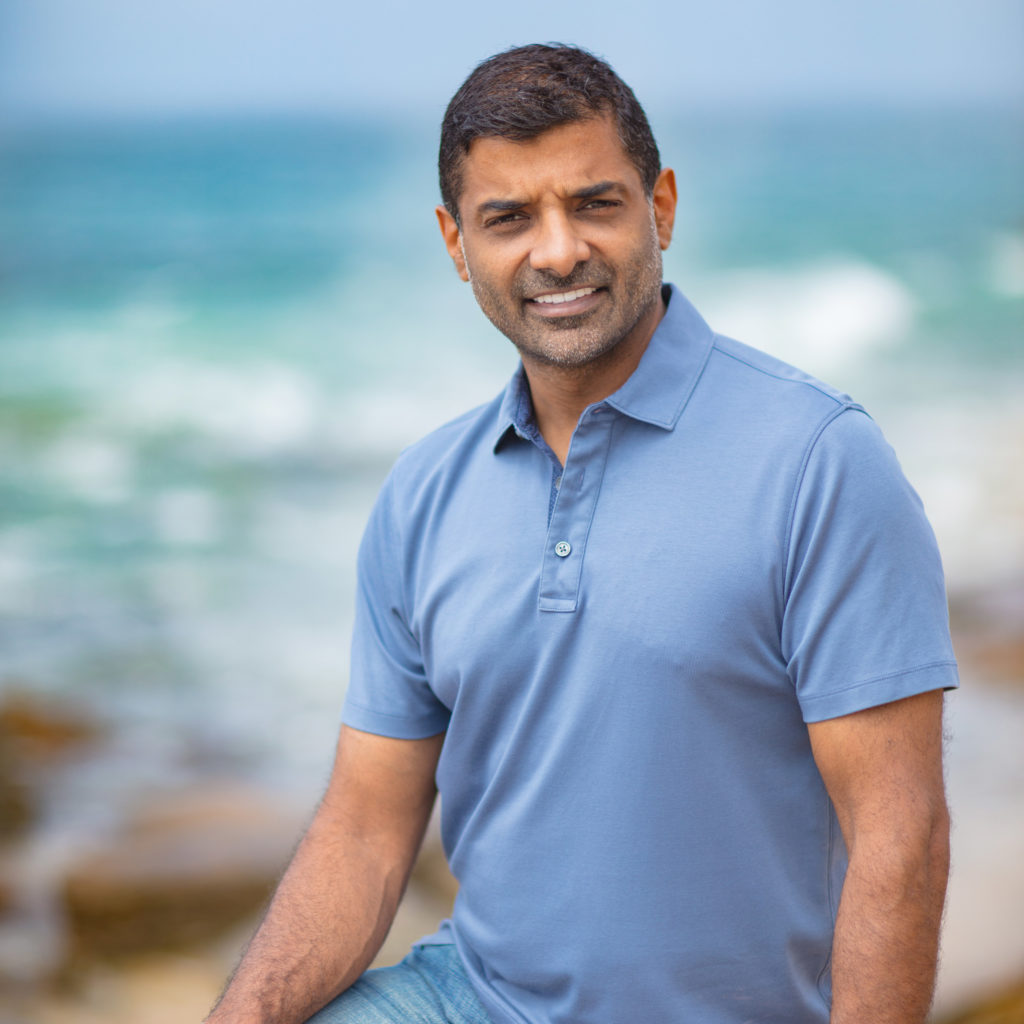 Amit Raizada portrait on the beach